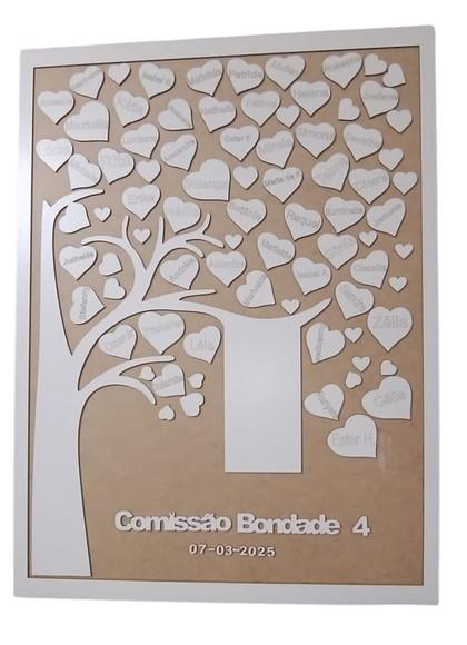 Quadro de Assinaturas mdf 75cm