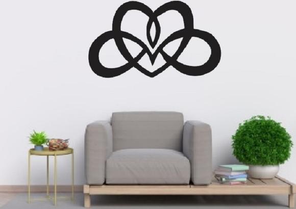 Quadro decorativo arte abstrata para ambiente em mdf 50 cm