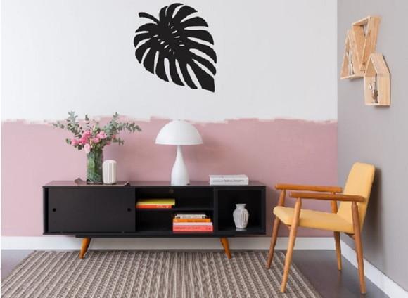 Quadro decorativo de ambiente modelo Flor em mdf 50 cm