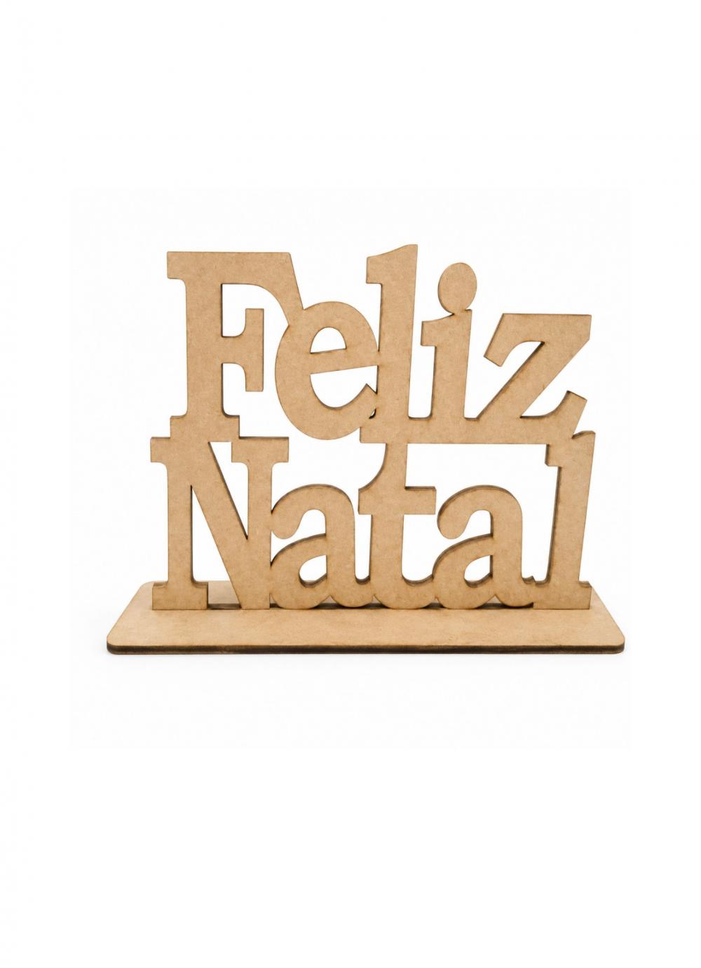 PLACA FELIZ NATAL 15CM