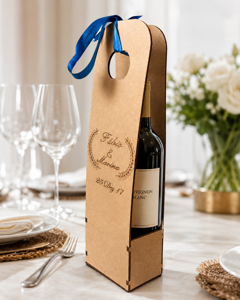 Porta Mini Vinho mdf (gravação Grátis)