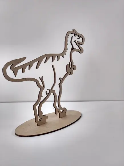 15 Dinossauro T-rex (silhueta) mdf