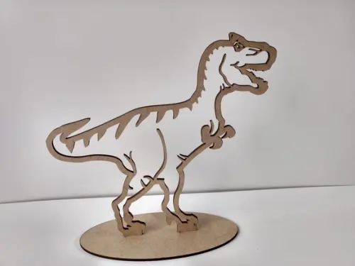 15 Dinossauro T-rex (silhueta) mdf