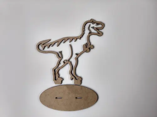 15 Dinossauro T-rex (silhueta) mdf