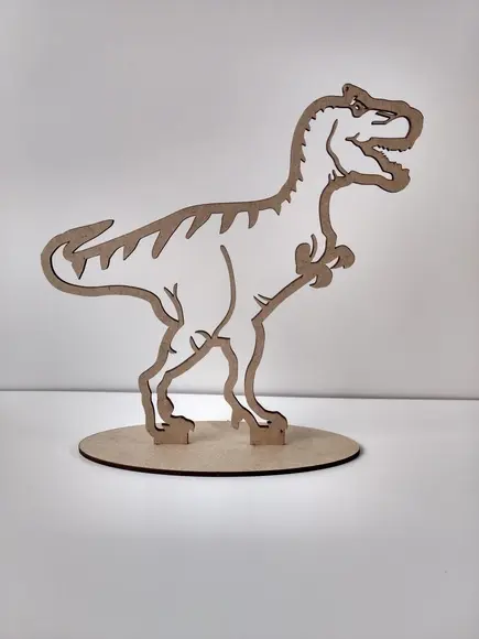 15 Dinossauro T-rex (silhueta) mdf