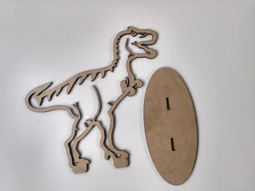 15 Dinossauro T-rex (silhueta) mdf