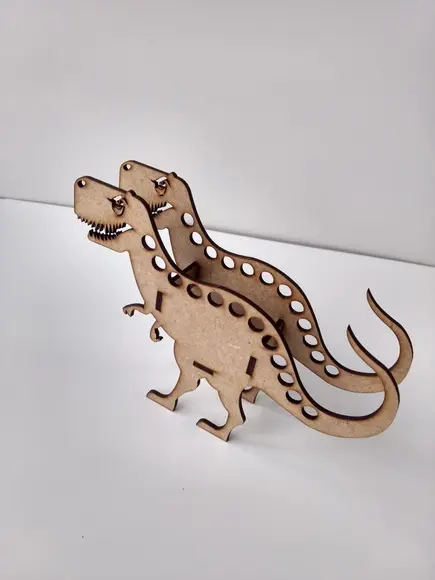 20 Dinossauro T-rex Porta Lápis mdf