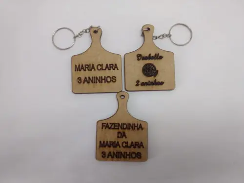 50 Chaveiro Tabua de Carne- Grátis Gravação