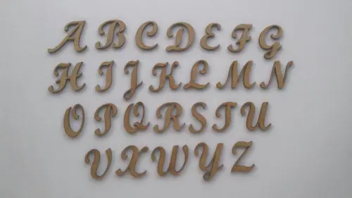 50 Mini Letra em mdf