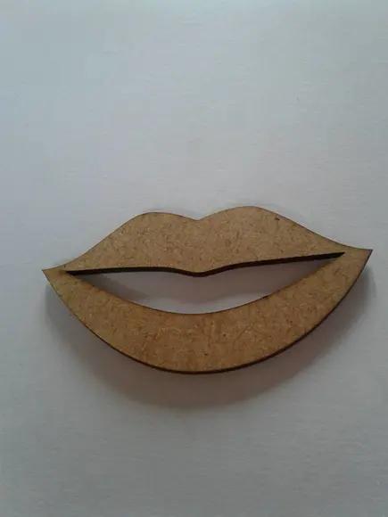 Aplique Boca mdf