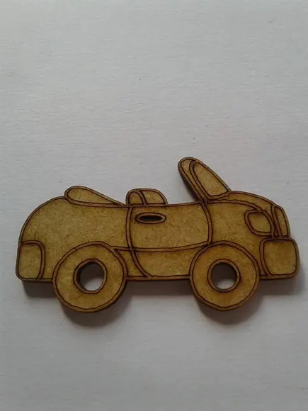 APLIQUE CARRO MDF 4cm.