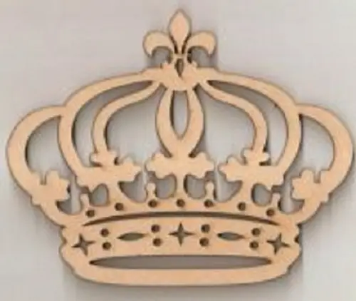 Aplique mdf Coroa Cru