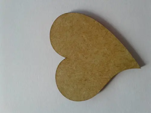 APLIQUE CORAÇÃO MDF 6cm.