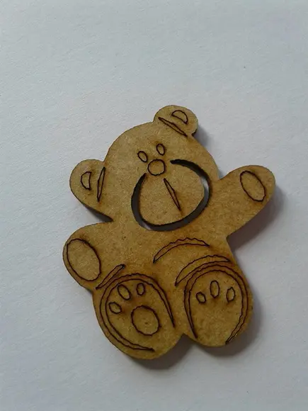 APLIQUE URSO MDF 6cm.