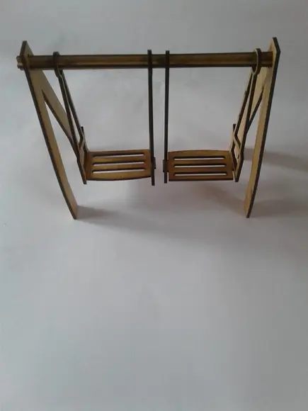 Balanço decoração 2 cadeiras MDF
