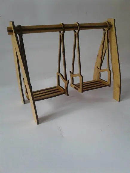 Balanço decoração 2 cadeiras MDF