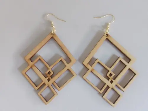 Brinco em mdf Cru (atacado)