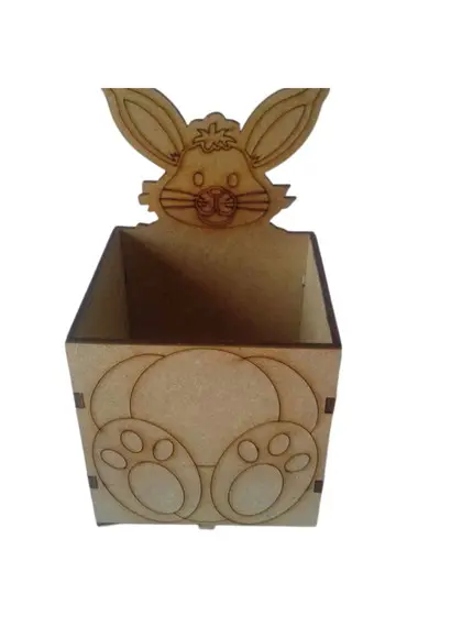 Caixa Cabeça Coelho mdf 14cm