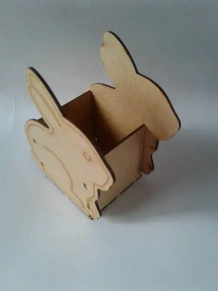 Caixa Formato Coelho mdf 16cm