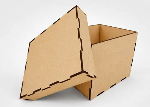 Caixa mdf 25x25 para Cesta de Café da Manhã Dia dos Namorado