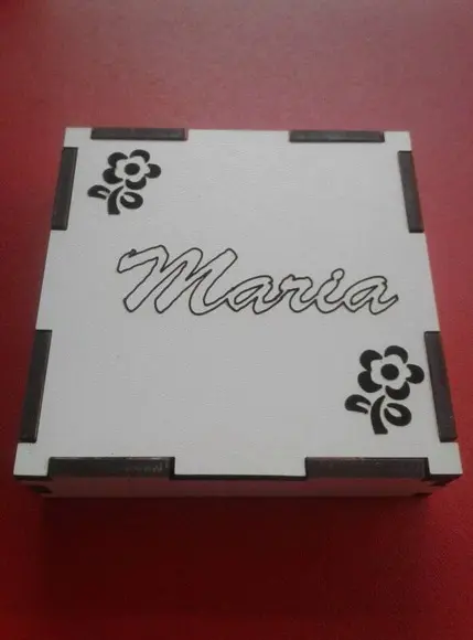 Caixa mdf Branca- Grátis Gravação
