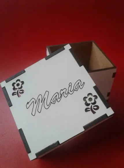 Caixa mdf Branca- Grátis Gravação