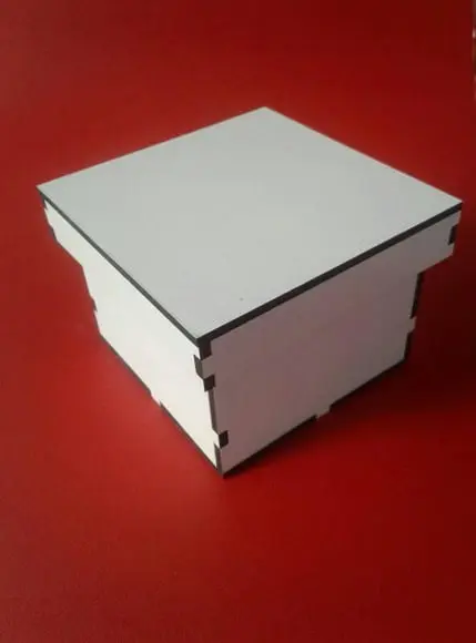 Caixa mdf Branca 10x10 no Laser