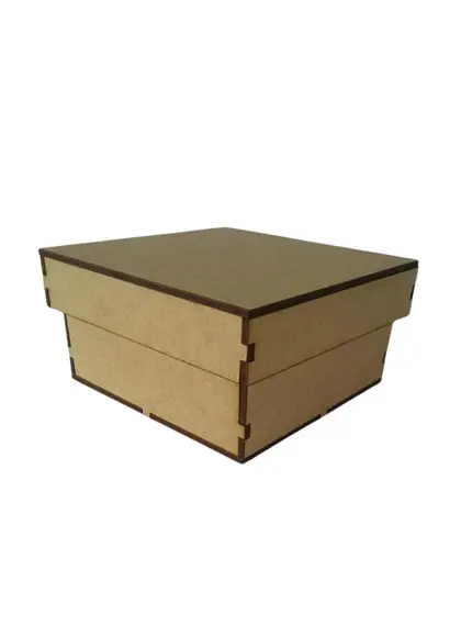 Caixa mdf Cru 10x10 no Laser