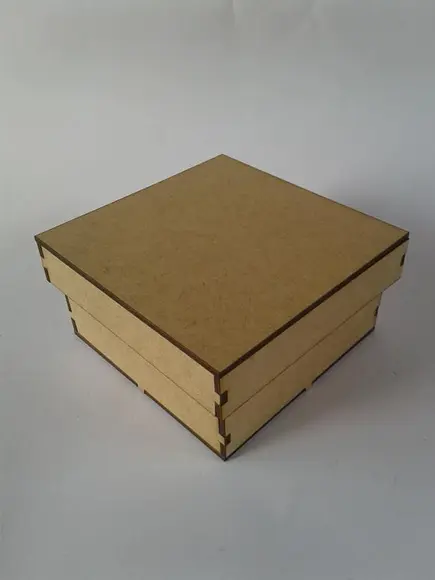 Caixa mdf Cru 12x12 no Laser