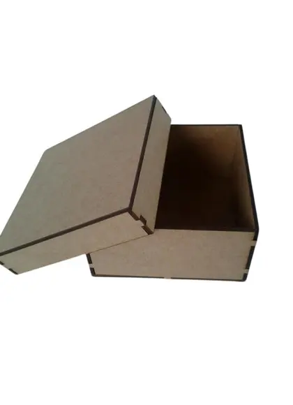 Caixa mdf Cru 8x8