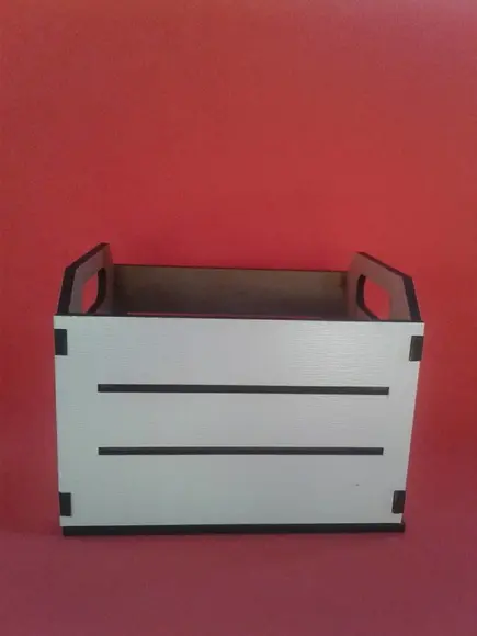 Caixote de Feira mdf Branco
