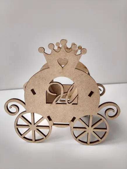 Carruagem Cachepô (grátis Inicial) mdf