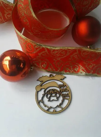 Enfeite (bola) de Natal mdf
