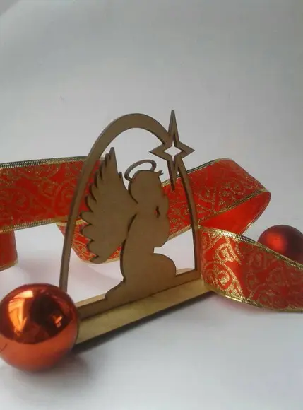 Enfeite Anjo de Natal mdf