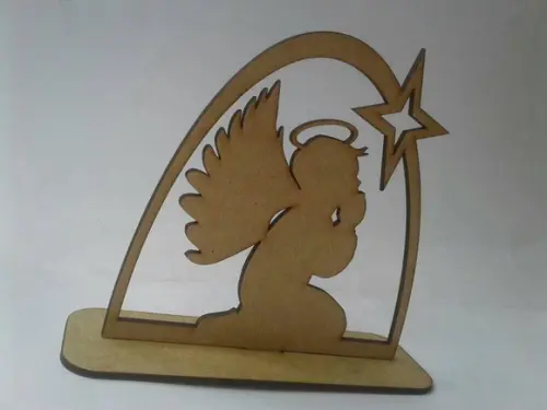 Enfeite Anjo de Natal mdf