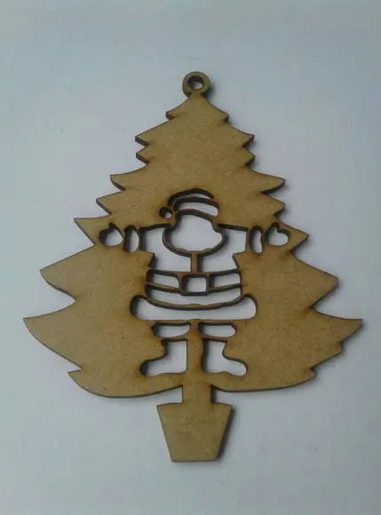 Enfeite arvore de Natal Mdf