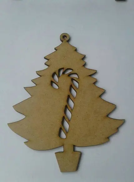 Enfeite arvore de Natal Mdf