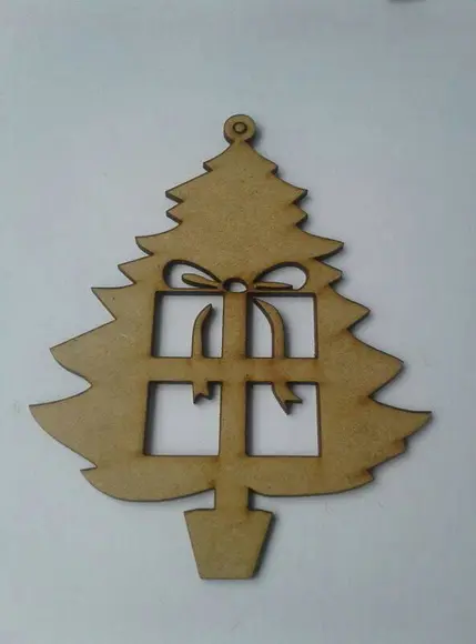 Enfeite arvore de Natal Mdf