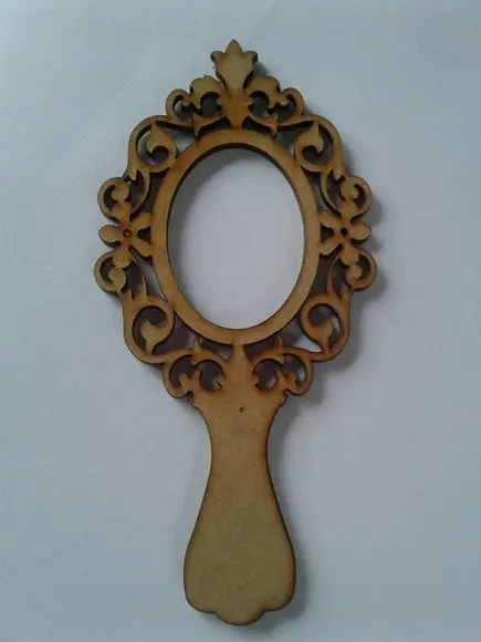 Espelho de mão Princesa MDF