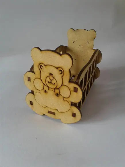 Mini Berço Urso mdf