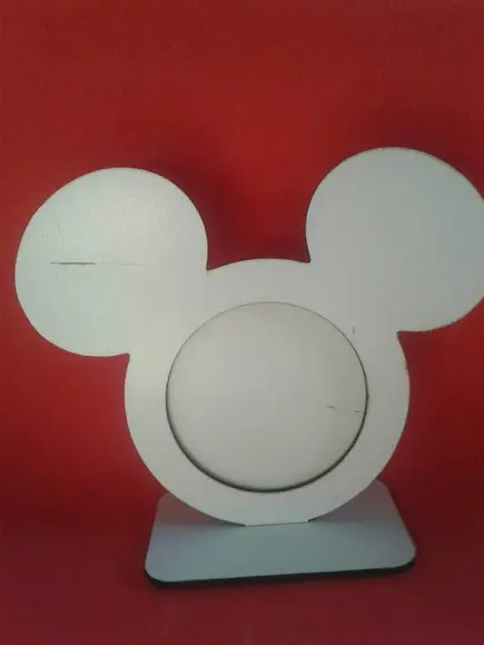 Mickey/minnie Porta Retrato mdf Branco