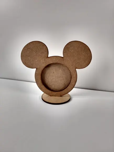 Mickey - Porta Retrato mdf Cru -
