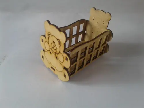Mini Berço Urso mdf