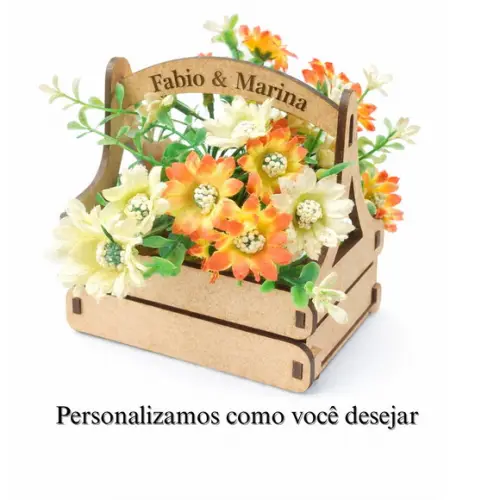 Mini Caixote mdf com Alça para Lembrancinha Festa Decoração