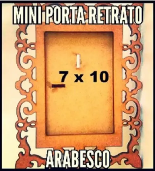 Mini Porta Retrato Arabesco