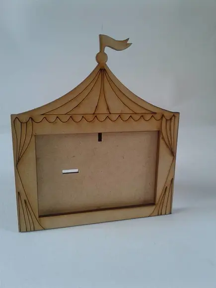 Mini Porta Retrato Circo mdf (gravaçãográtis)