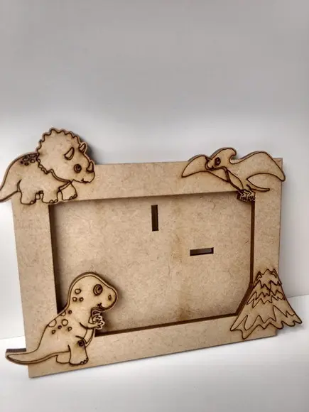 Mini Porta Retrato Dinossauro (dino) mdf