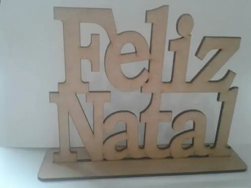 PLACA FELIZ NATAL 15CM