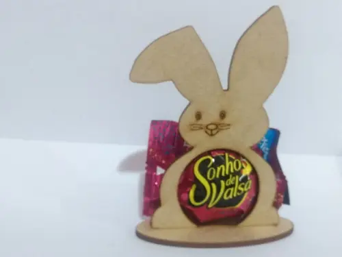 Porta Bombom Coelho da Pascoa mdf