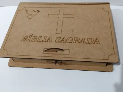 Porta Bíblia Livro em mdf (Book Box)